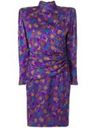 Emanuel Ungaro Vintage Structured Floral Dress - Pink & Purple