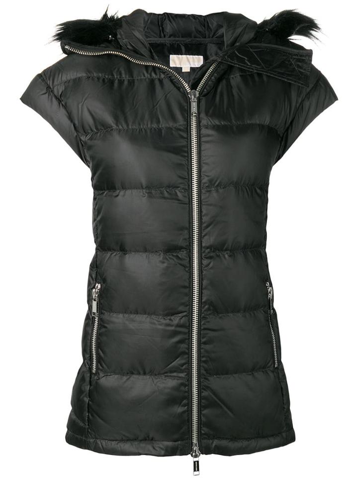 Michael Michael Kors Quilted Gilet Jacket - Black