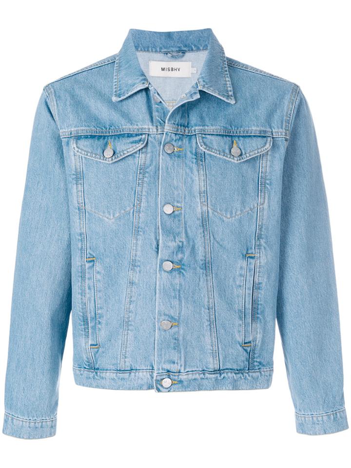 Misbhv Classic Fitted Denim Jacket - Blue