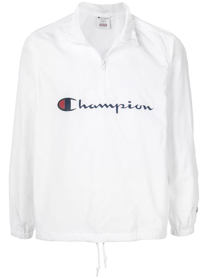 Supreme Champion Half Zip Pullover Ss17 - White