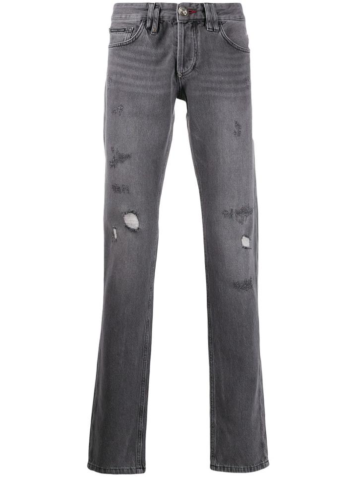 Philipp Plein Straight Cut Original Jeans - Grey