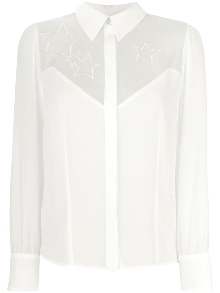 Elisabetta Franchi Star Embroidered Shirt - White