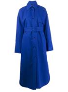 Christian Wijnants Belted Caja Coat - Blue