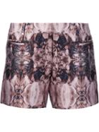 Thomas Wylde Abstract Print Shorts