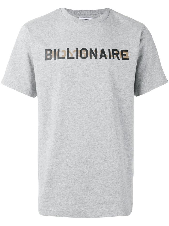 Billionaire Boys Club Stencil Logo T-shirt, Men's, Size: Medium, Grey, Cotton