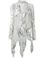 Uma Raquel Davidowicz - Printed Tunic - Women - Spandex/elastane/viscose - Pp, White, Spandex/elastane/viscose