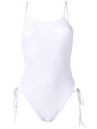 Angelys Balek Side Tie Swimsuit - White