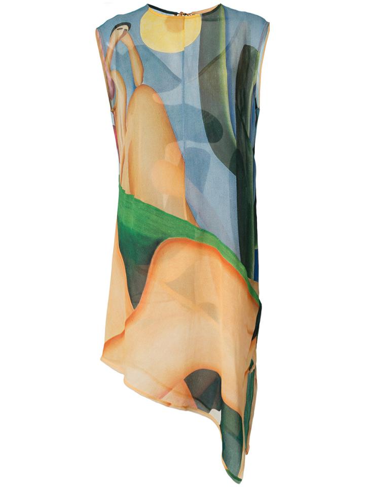 Osklen Sleeveless Printed Dress - Multicolour