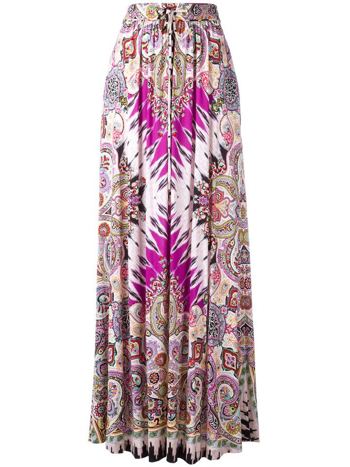 Etro Paisley Print Maxi Skirt, Women's, Size: 42, Viscose