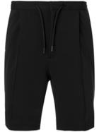 Emporio Armani Drawstring-waist Tailored Shorts - Black