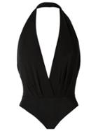 Tufi Duek Halter Neck Bodysuit, Women's, Size: Gg, Black, Viscose