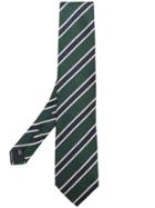 Fashion Clinic Timeless Striped Tie - Green