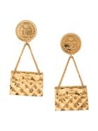 Chanel Pre-owned Cc Bag Earrings - Gold