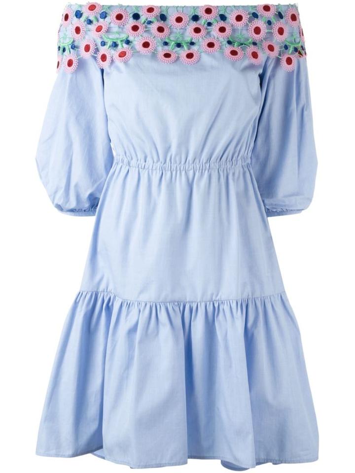 Peter Pilotto 'pallas' Dress, Women's, Size: 6, Blue, Cotton/polyester