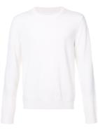 Maison Margiela Classic Elbow Patch Jumper - White