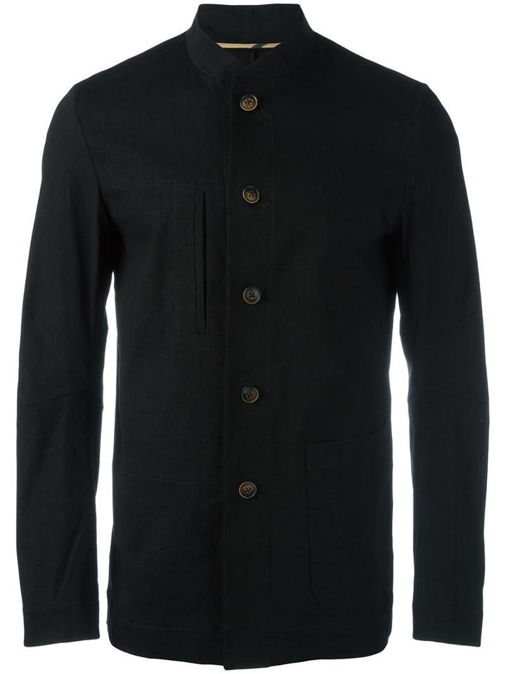 Uma Wang 'franco' Jacket, Men's, Size: Small, Black, Linen/flax/viscose/spandex/elastane