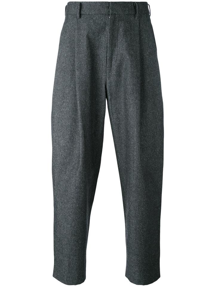 Aganovich - Cropped Trousers - Men - Cotton - 48, Black, Cotton
