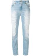 Dondup - Distressed Boyfriend Jeans - Women - Cotton/polyester/spandex/elastane - 29, Women's, Blue, Cotton/polyester/spandex/elastane