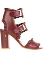 Laurence Dacade Ruffled Buckle Strappy Sandals