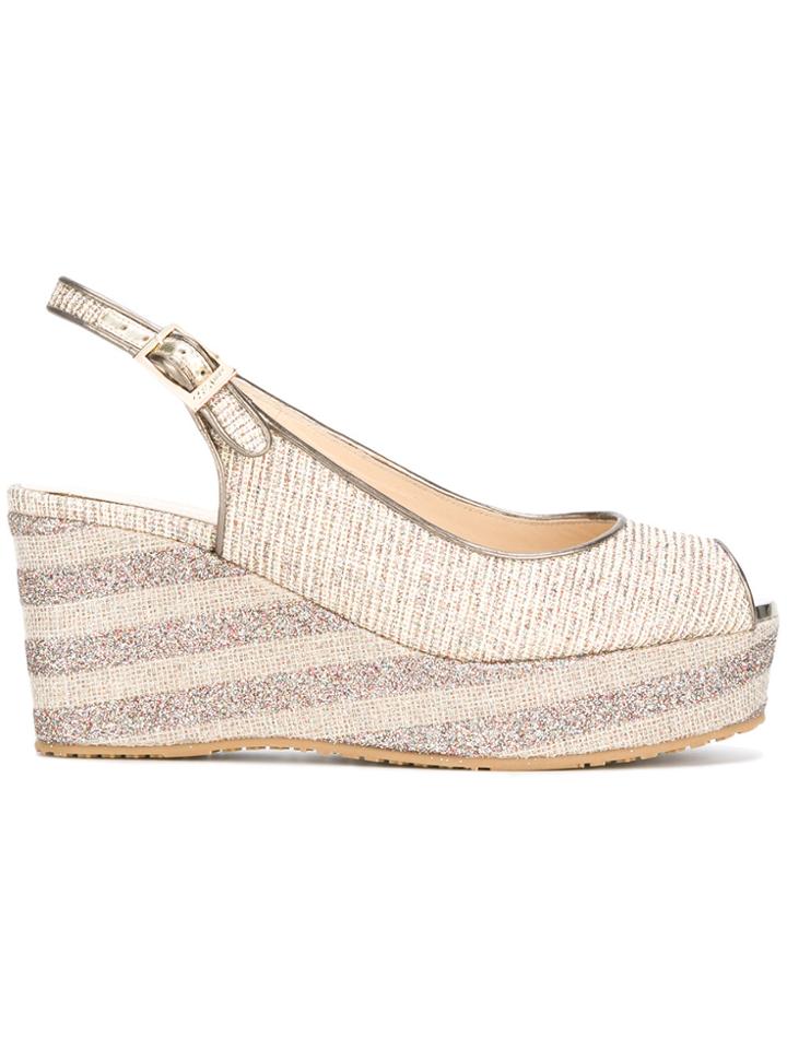 Jimmy Choo Praise 70 Sandals - Nude & Neutrals