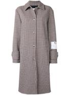Msgm Houndstooth Coat - Nude & Neutrals