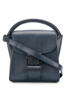 Zucca Buckled Tote Bag - Blue