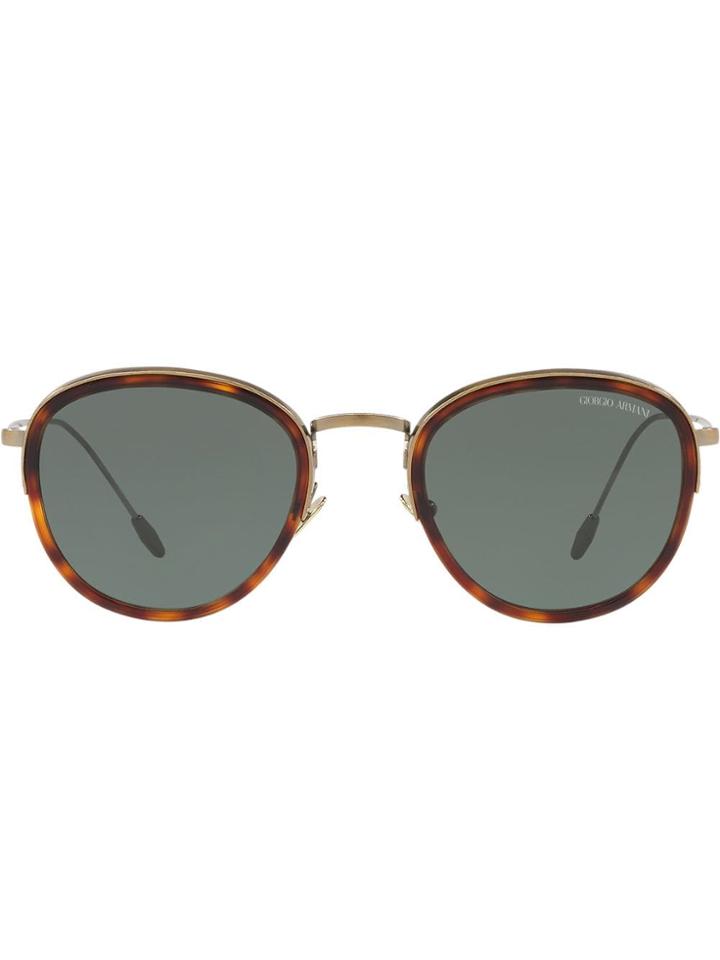 Giorgio Armani Round Frame Sunglasses - Red