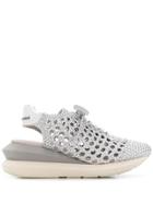 Manuel Barceló Wedge Sling Back Shoes - Silver