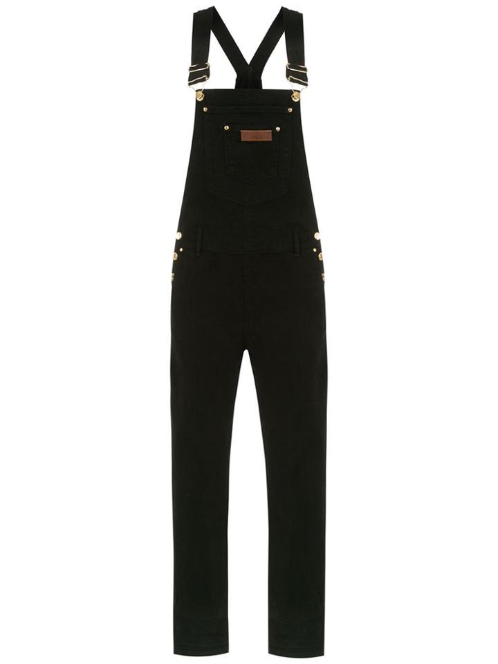 Amapô Denim Dungarees - Black