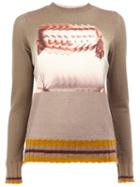 Undercover Blurred Woman Intarsia Jumper, Women's, Size: 1, Nude/neutrals, Mohair/wool