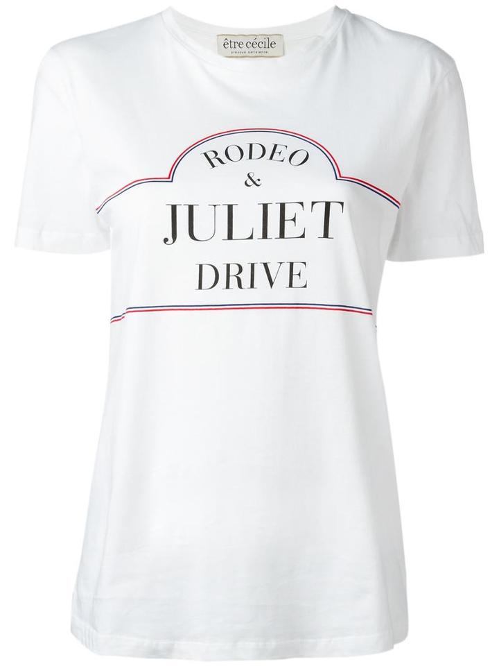 Être Cécile Rodeo T-shir, Women's, Size: Xs, White, Cotton