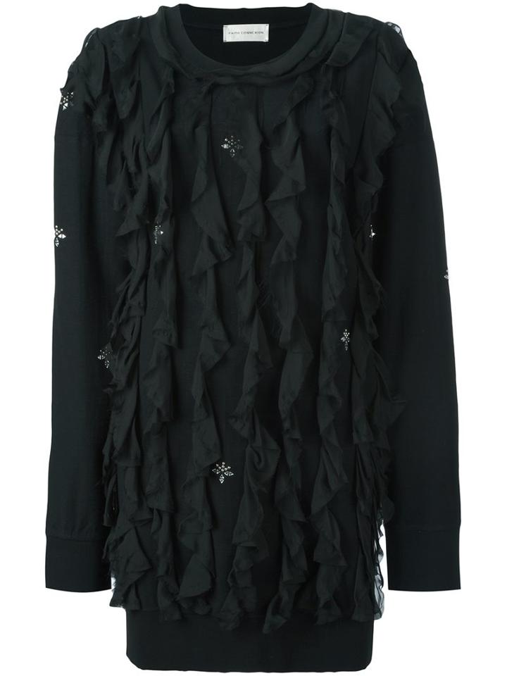 Faith Connexion Jersey Ruffled Dress