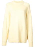 Tibi Oversized Crew Neck Jumper - Butter Yellow