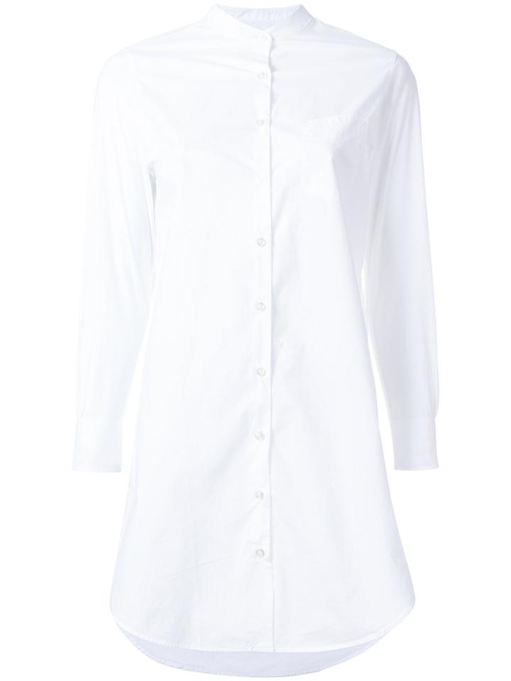 Officine Generale Mandarin Neck Shirt - White
