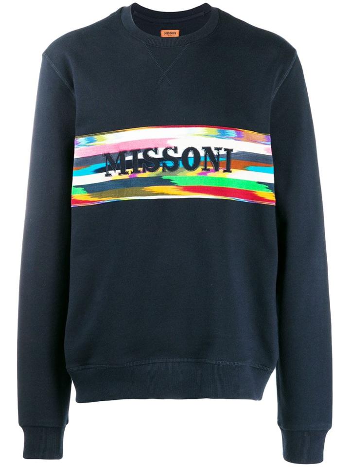 Missoni Logo Band Sweatshirt - Blue