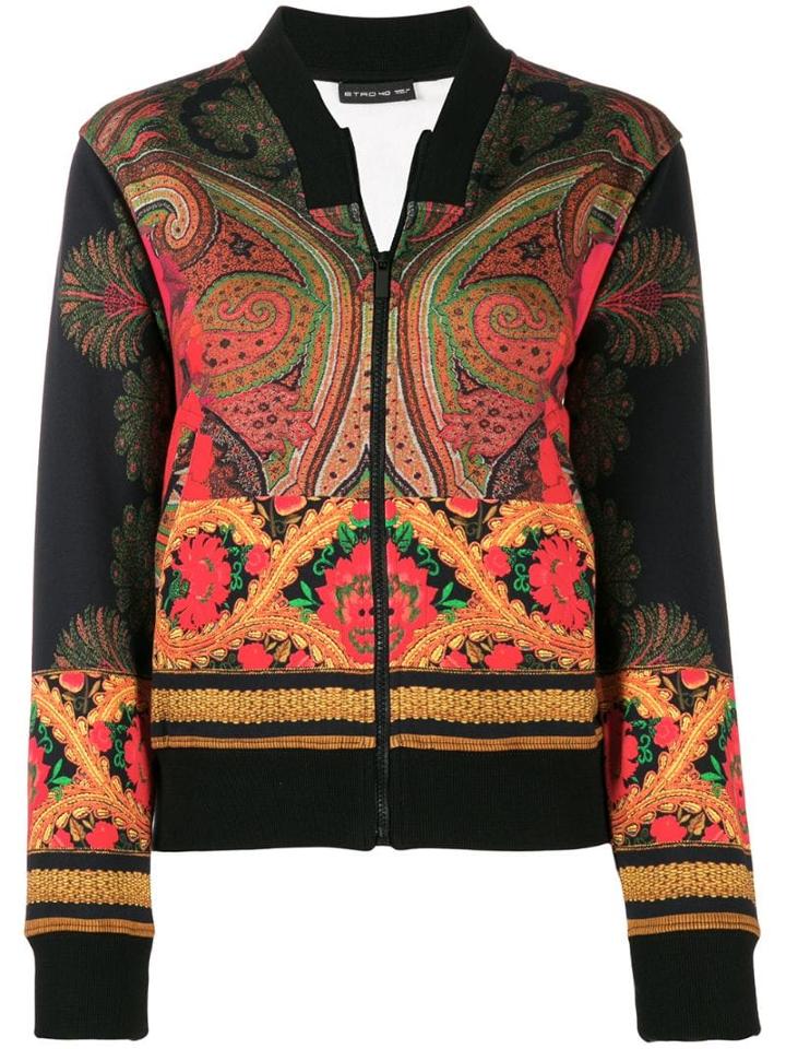 Etro Printed Bomber Jacket - Black