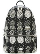 Dolce & Gabbana Volcano Pineapple Print Backpack - Black