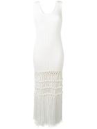 Sonia Rykiel Macramé Maxi Dress - White