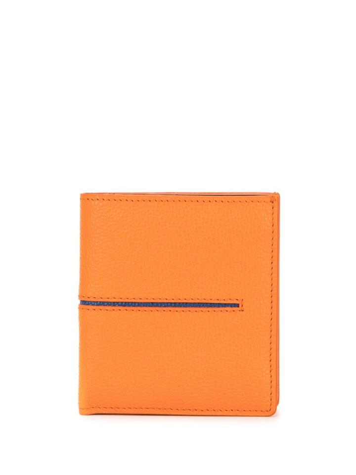 Tod's Slit Detail Bi-fold Wallet - Orange