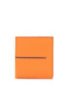 Tod's Slit Detail Bi-fold Wallet - Orange