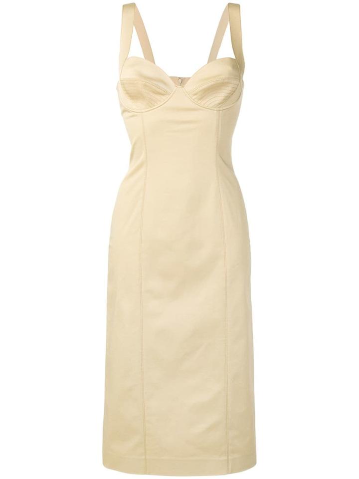 Ermanno Scervino Plain Sheath Dress - Neutrals