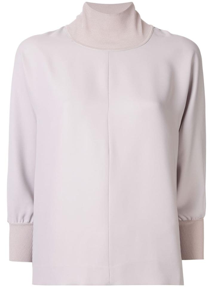 Anteprima Knit Mix Top - Grey