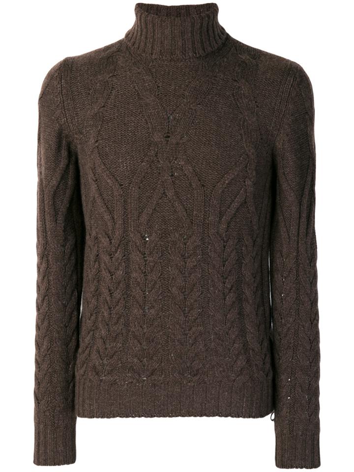Tagliatore Arran Knit Jumper - Brown