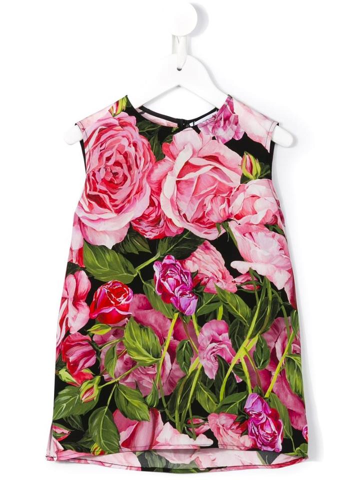 Dolce & Gabbana Kids Rose (pink) Print Top, Toddler Girl's, Size: 4 Yrs