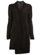Lost & Found Ria Dunn Mesh Knit Cardi-coat, Women's, Size: Medium, Black, Cotton