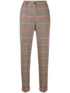 P.a.r.o.s.h. Checked Slim-fit Trousers - Nude & Neutrals