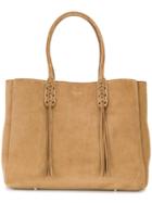 Lanvin Woven Detail Tote - Brown