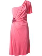 Versace One Shoulder Dress, Women's, Size: 40, Pink/purple, Viscose