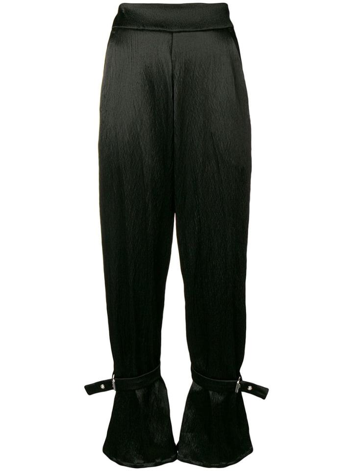 Sid Neigum Buckled High Waisted Trousers - Black