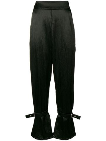 Sid Neigum Buckled High Waisted Trousers - Black